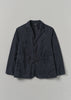 Garment Dyed Brushed Cotton Jacket | Dark Navy